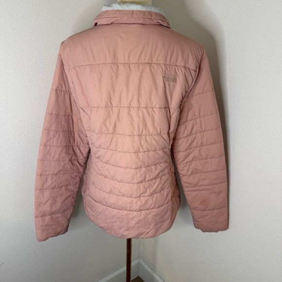 [The North Face] Women's Light Pink Puffer Jacket - Size Medium - Picture 5 of 6